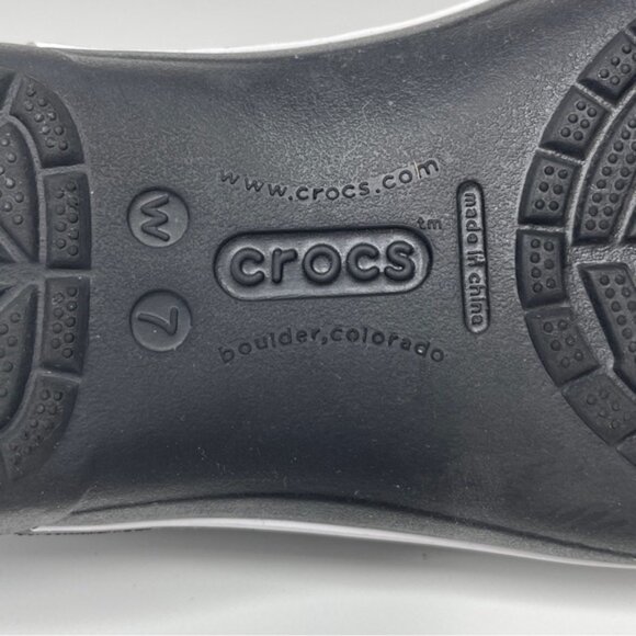 Crocs Mary Jane Slip On Flats Comfort Sz 7W - Picture 10 of 10